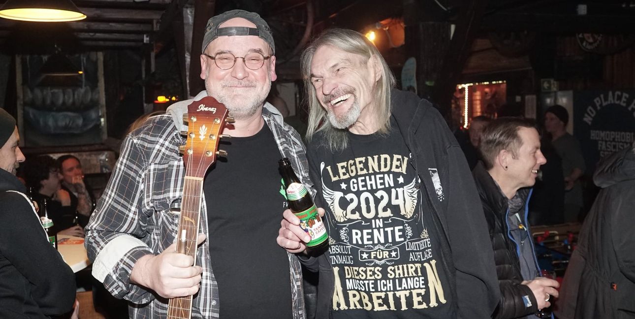 Zwei lebende Legenden: Oli Senf (links) und Andreas Ankele.
