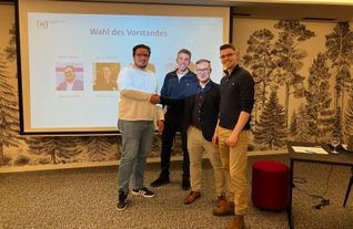 Von links: Driton Gjuraj, Oliver Göbbel, Tobias Geiger und Leonard Probst.