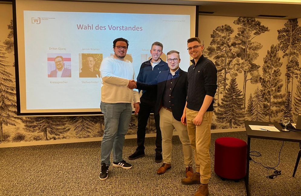 Von links: Driton Gjuraj, Oliver Göbbel, Tobias Geiger und Leonard Probst.