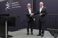 Bundeskanzler Olaf Scholz besucht das Mercedes-Werk Sindelfingen.