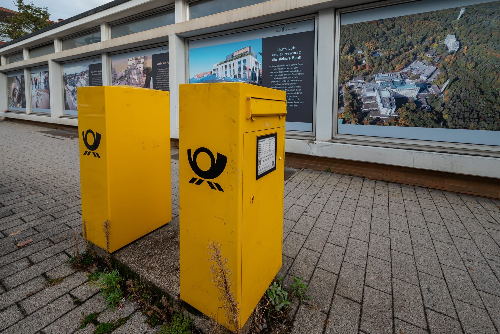 Blick auf die Post aus Richtung Gartenstraße.
