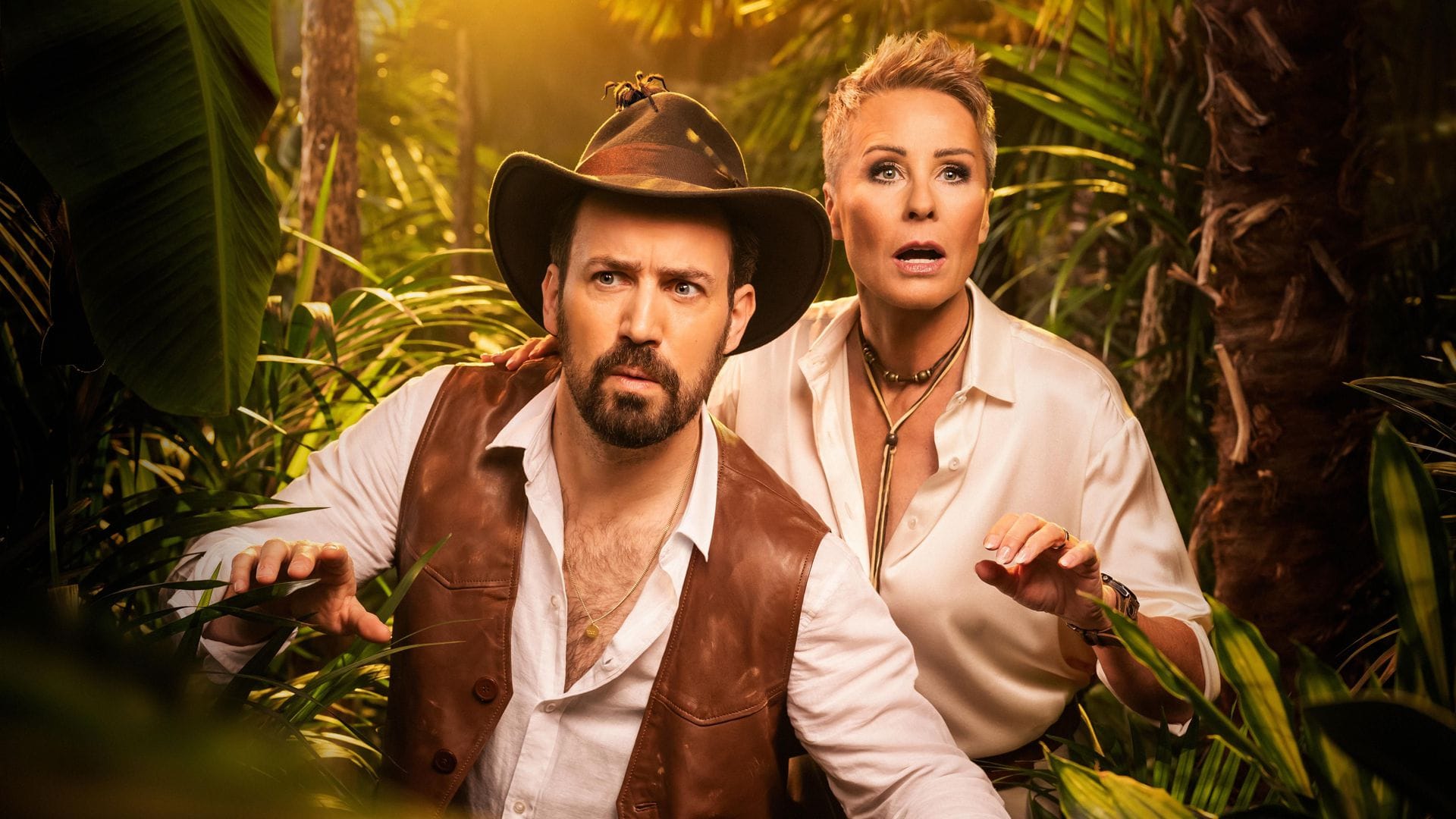 Die Gastgeber der Dschungelshow: Sonja Zietlow und Jan Köppen