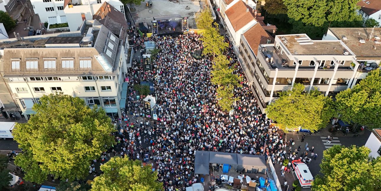 Sindelfingen rockt aus der Vogelperspektive.