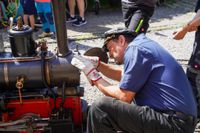 Der Dixieland-Express hat bei den Sindelfinger Dampfbahnfreunden erstmals seine Runden gedreht.