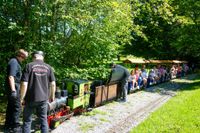 Der Dixieland-Express hat bei den Sindelfinger Dampfbahnfreunden erstmals seine Runden gedreht.