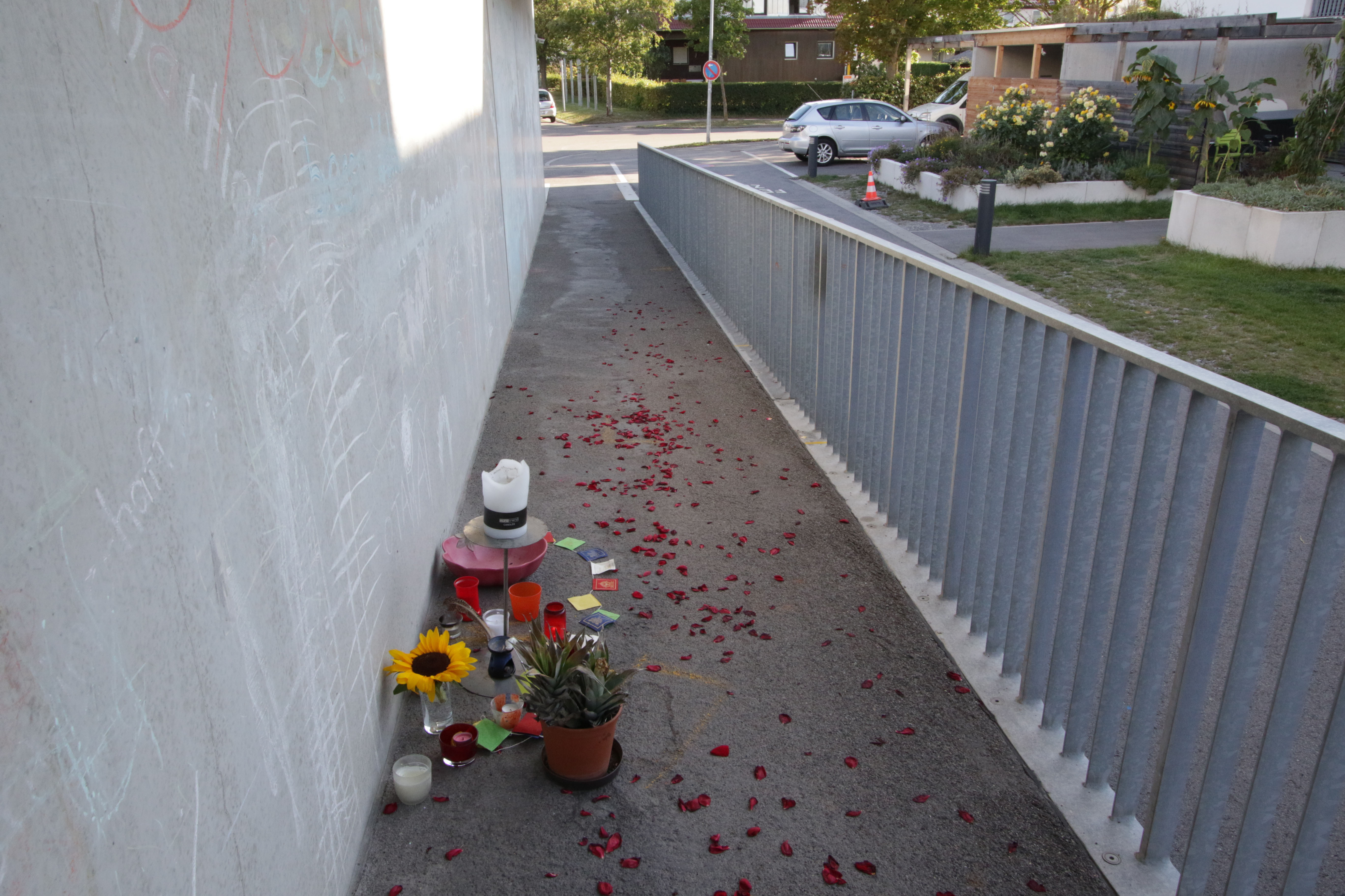 Herrenberg Todesfall Polizei hier die Stelle wo der Mann starb 17.9.2019 Bäuerle