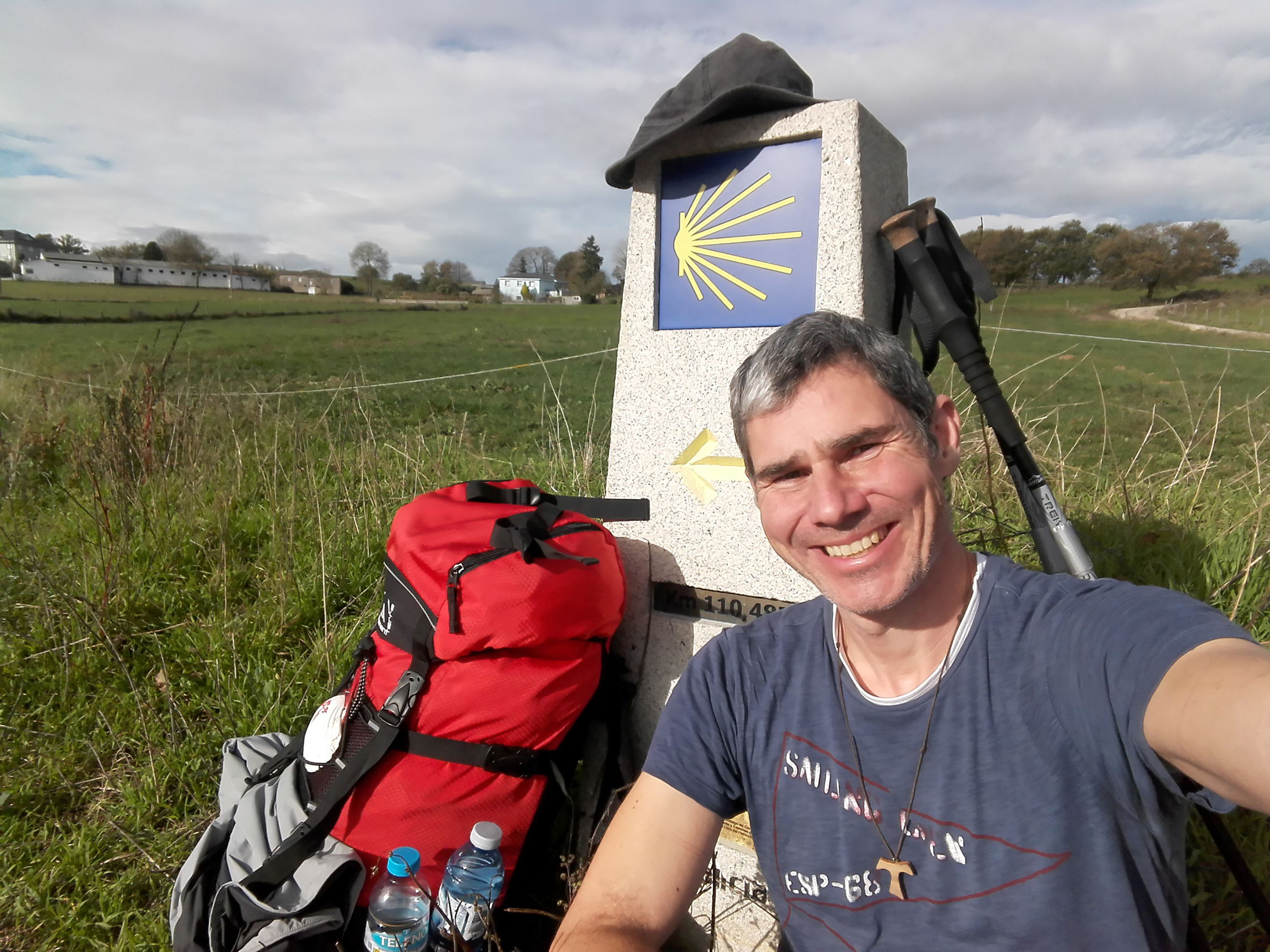 In 25 Tagen war der Aidlinger Marc Sieger auf dem Jakobsweg nach Santiago de Compostela unterwegs und hat viel erlebt.      Foto: z