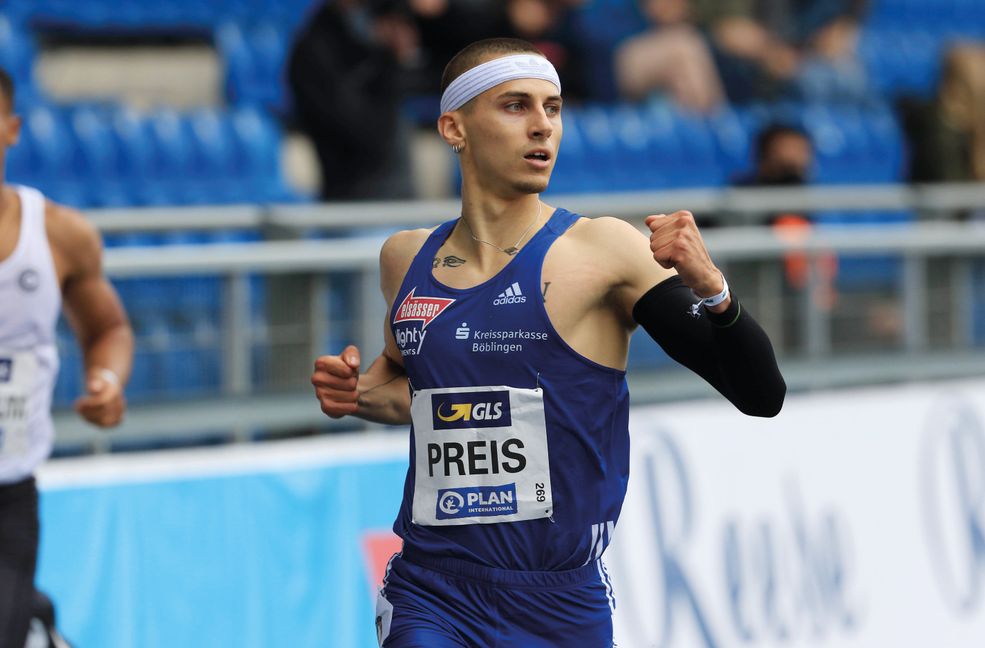 Constantin Preis musste im letzten Jahr wegen Verletzung passen. Der Hürdenläufer will die Goldmedaille. Bild Schüttke