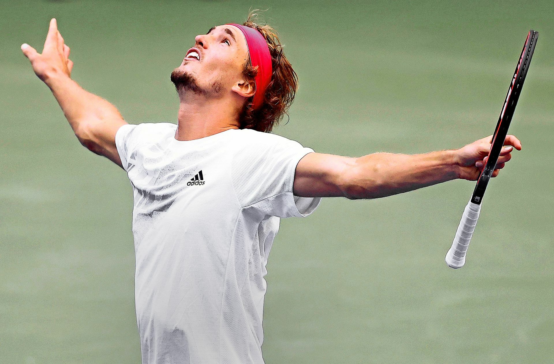 Alexander Zverev jubelt über den Einzug ins Halbfinale.