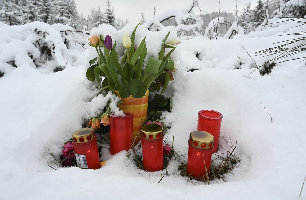 Frischer Schnee liegt an der Stelle, an der Luise gefunden wurde.