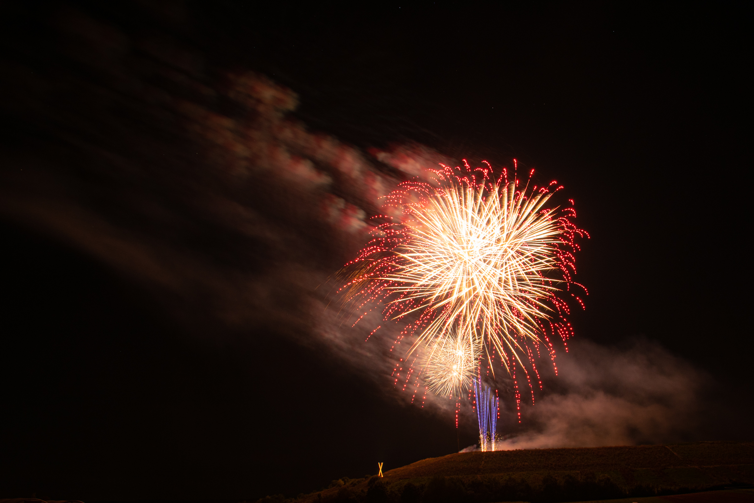 Prachtvolles Feuerwerk über Ehningen. Bilder: Nüßle