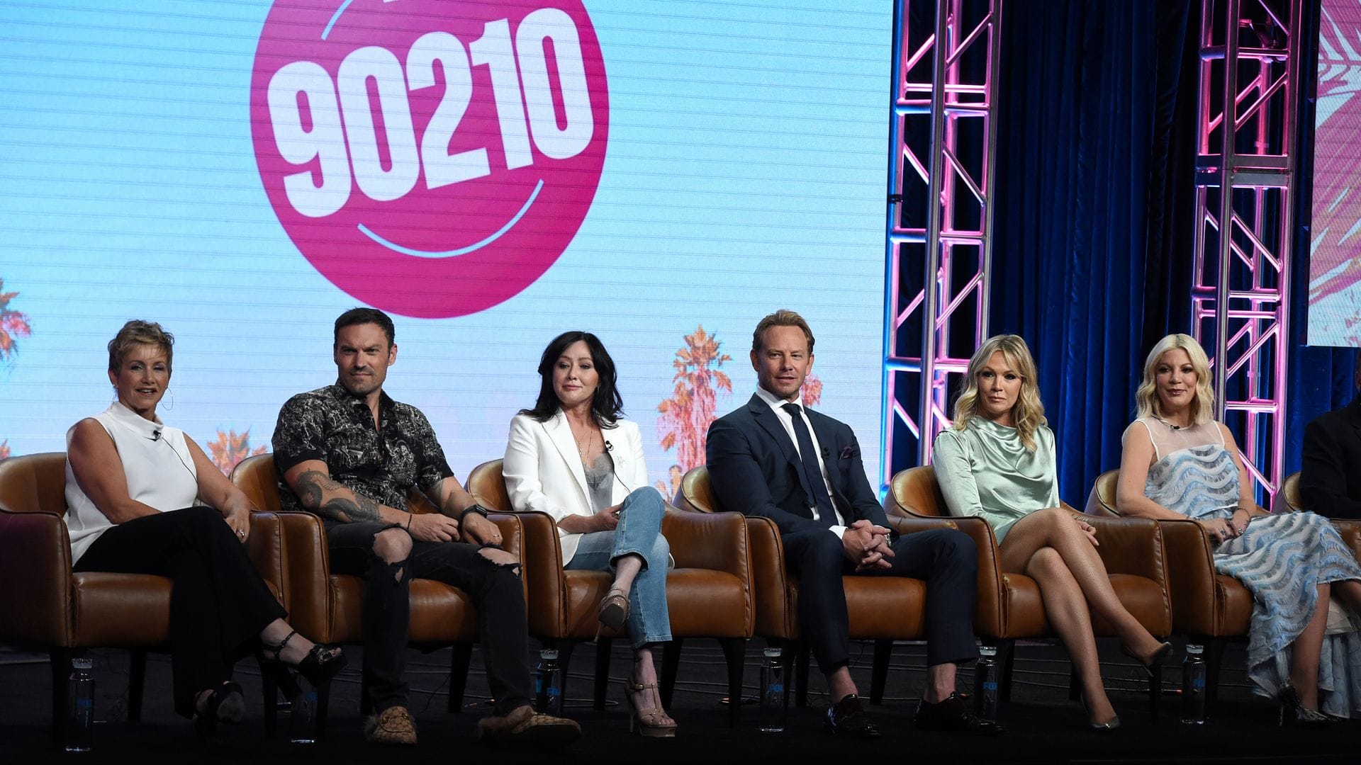 Die "Beverly Hills, 90210"-Stars kamen 2019 für eine Wiederauflage der Serie zusammen. (Archivbild)
