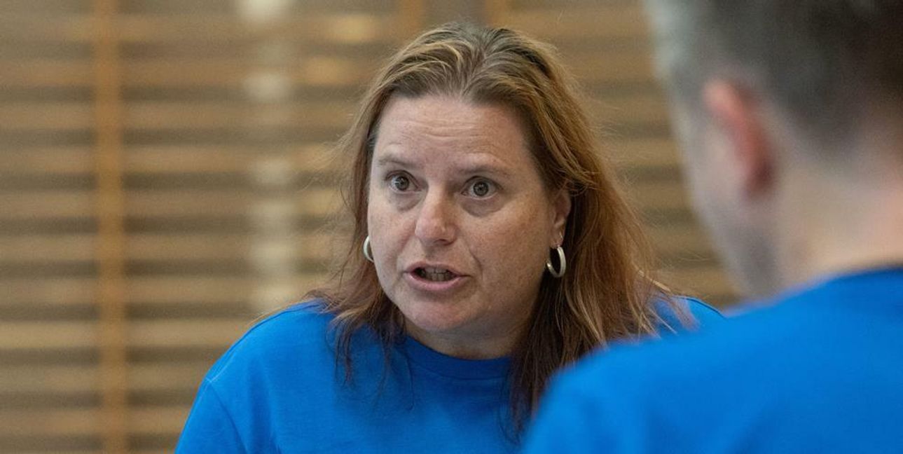 Nicole Heldmaier lebt für den Faustball. Sie war eine erfolgreiche Schlagfrau beim TV 1845 Böblingen und betreut jetzt die Gärtruinger Zweitliga-Spielerinnen. Bild: Vescey