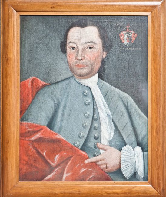 Ein Gemälde des Bürgermeisters Gußmann.