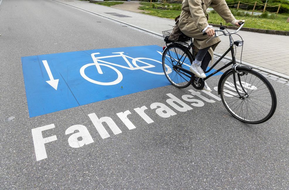 Fahrradstraße in Freiburg Foto: imago images/A. Hettrich..