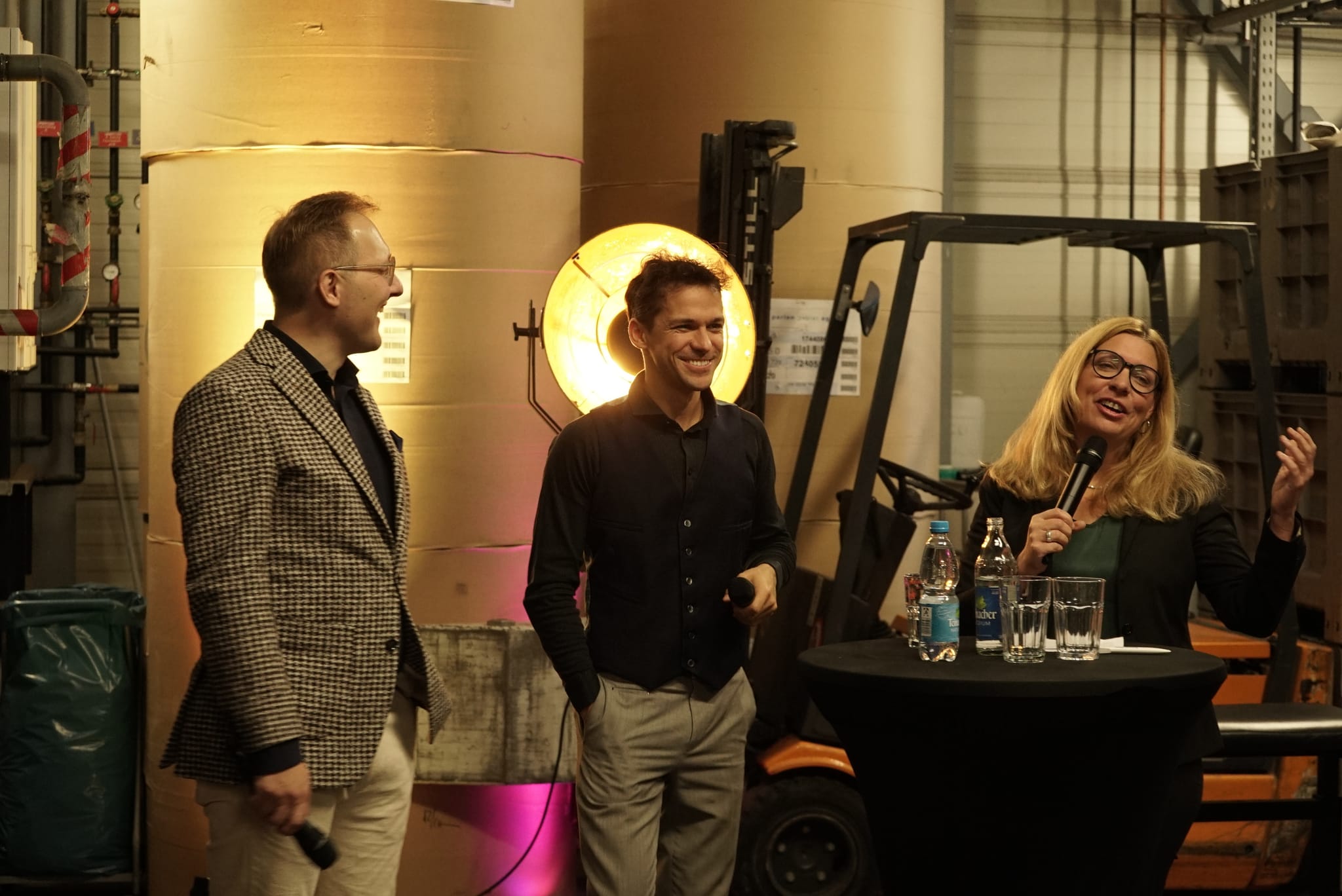 David Hanke (links), Ivan Turkalj und Geli Hensolt im Gespräch.