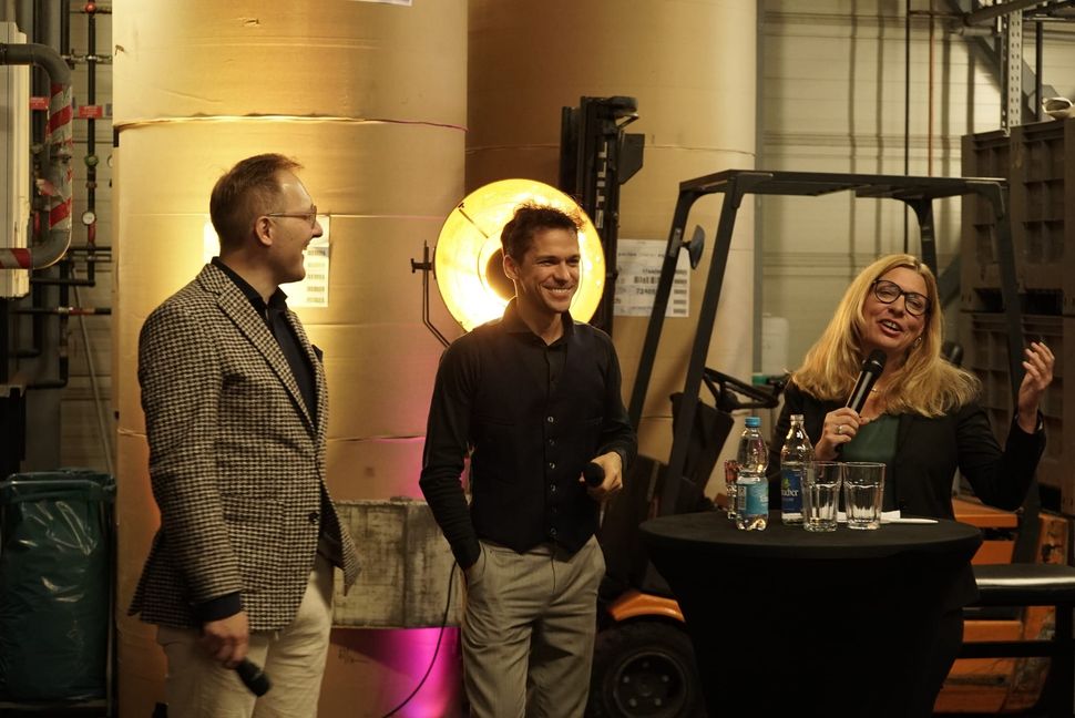 David Hanke (links), Ivan Turkalj und Geli Hensolt im Gespräch.