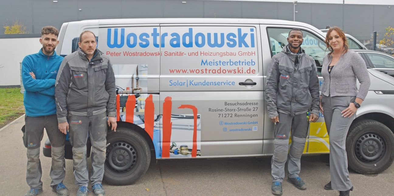 Ein starkes Team: Asim Almaho, Peter Wostradowski, Mamoudou Kanté und Julia Wostradowski (von links).