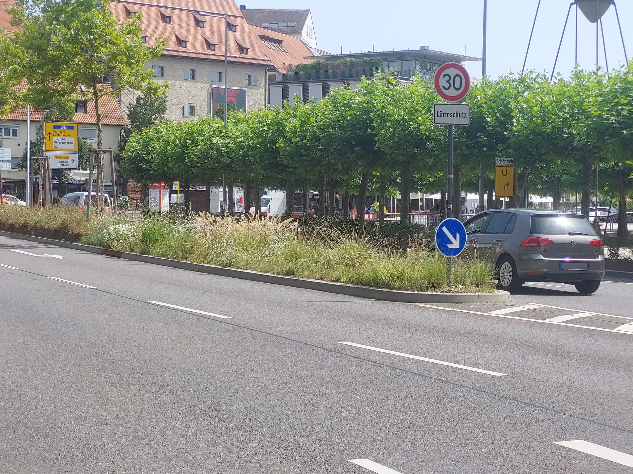 In der Herrenberger Straße Richtung Elbenplatz gilt Tempo 30. Für einige Autofahrer  ist das aber offenbar keine Vorschrift, sondern allenfalls eine Option.
