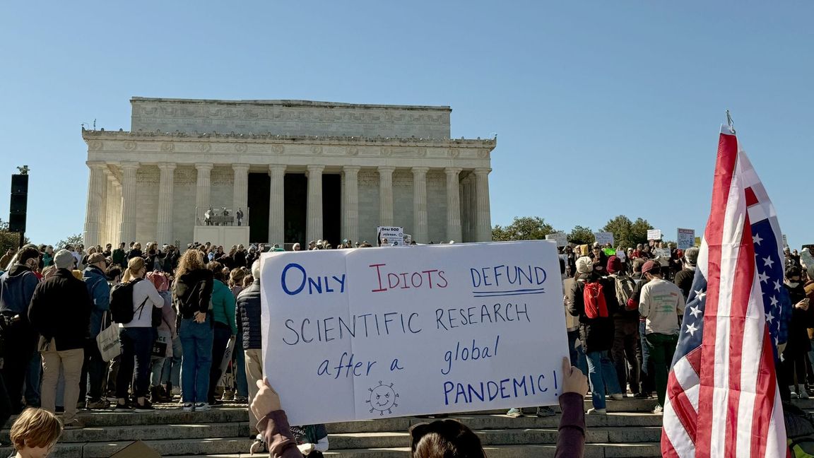 Proteste gegen Kürzungen.