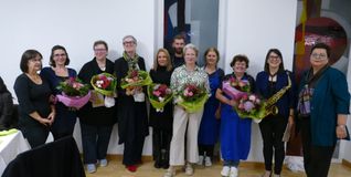 Auf unserem Foto (von links): Irmgard Tartler, Viktoria Egger, Monika Hörner, Carmen Rivuzumwami, Dr. Daniela Harsch, Hannes Hartmann, Barbara Bosch, Freundin der Köchin, Uthe Hartmann, Martina Dorner und Gerlinde Feine.