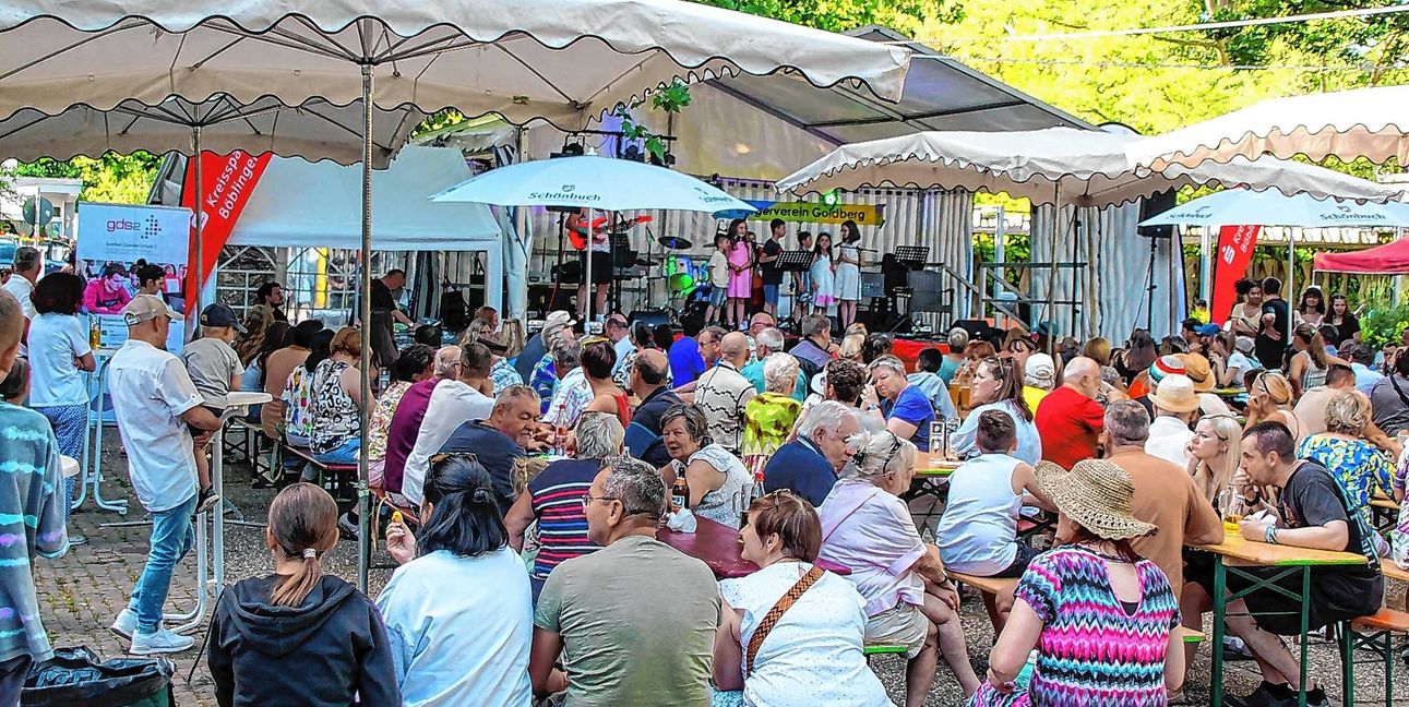 Das Stadtteilfest auf dem Goldberg ist immer wieder gut besucht.