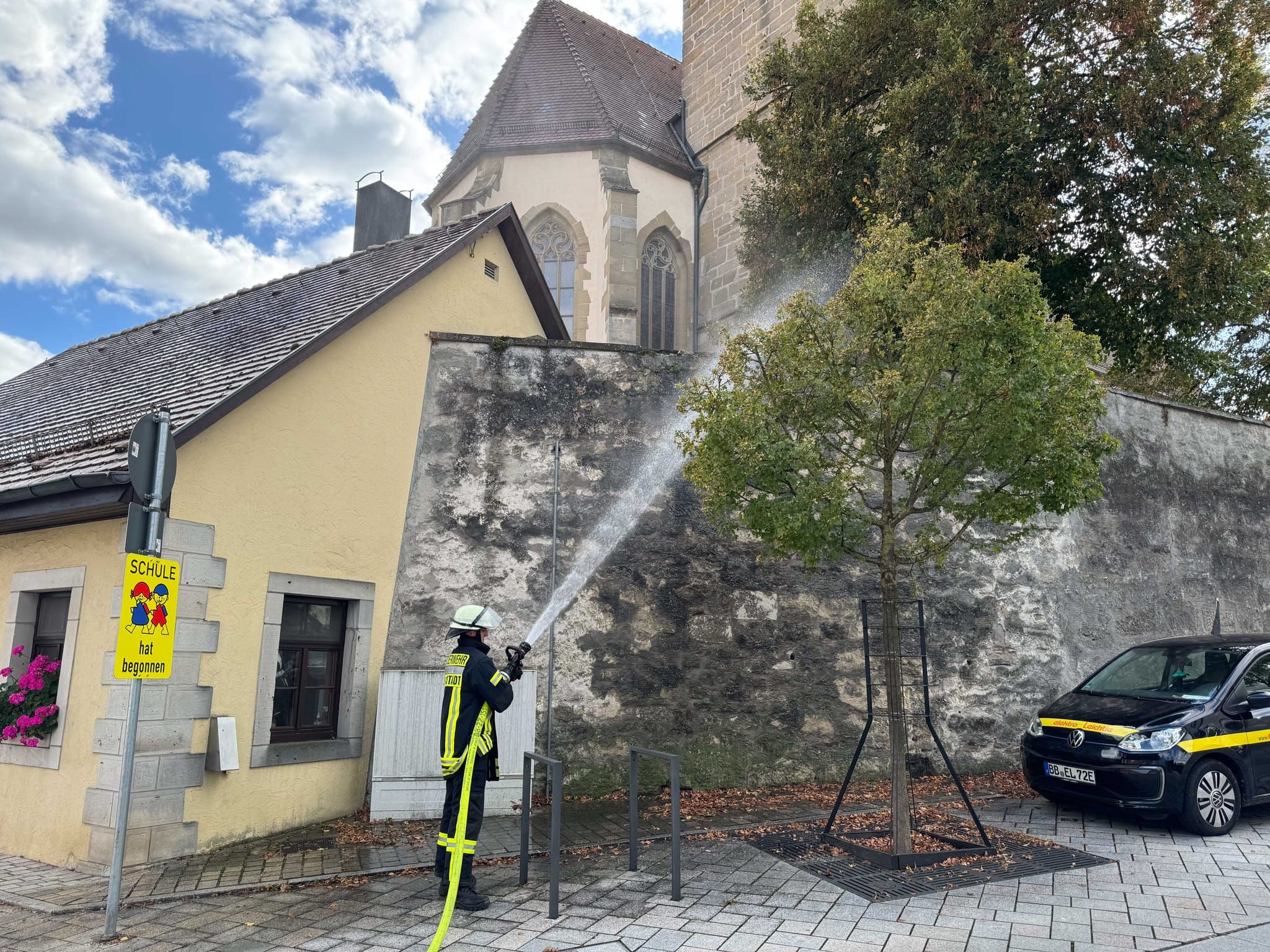 Bilder von der Schauübung der Magstadter Feuerwehr.