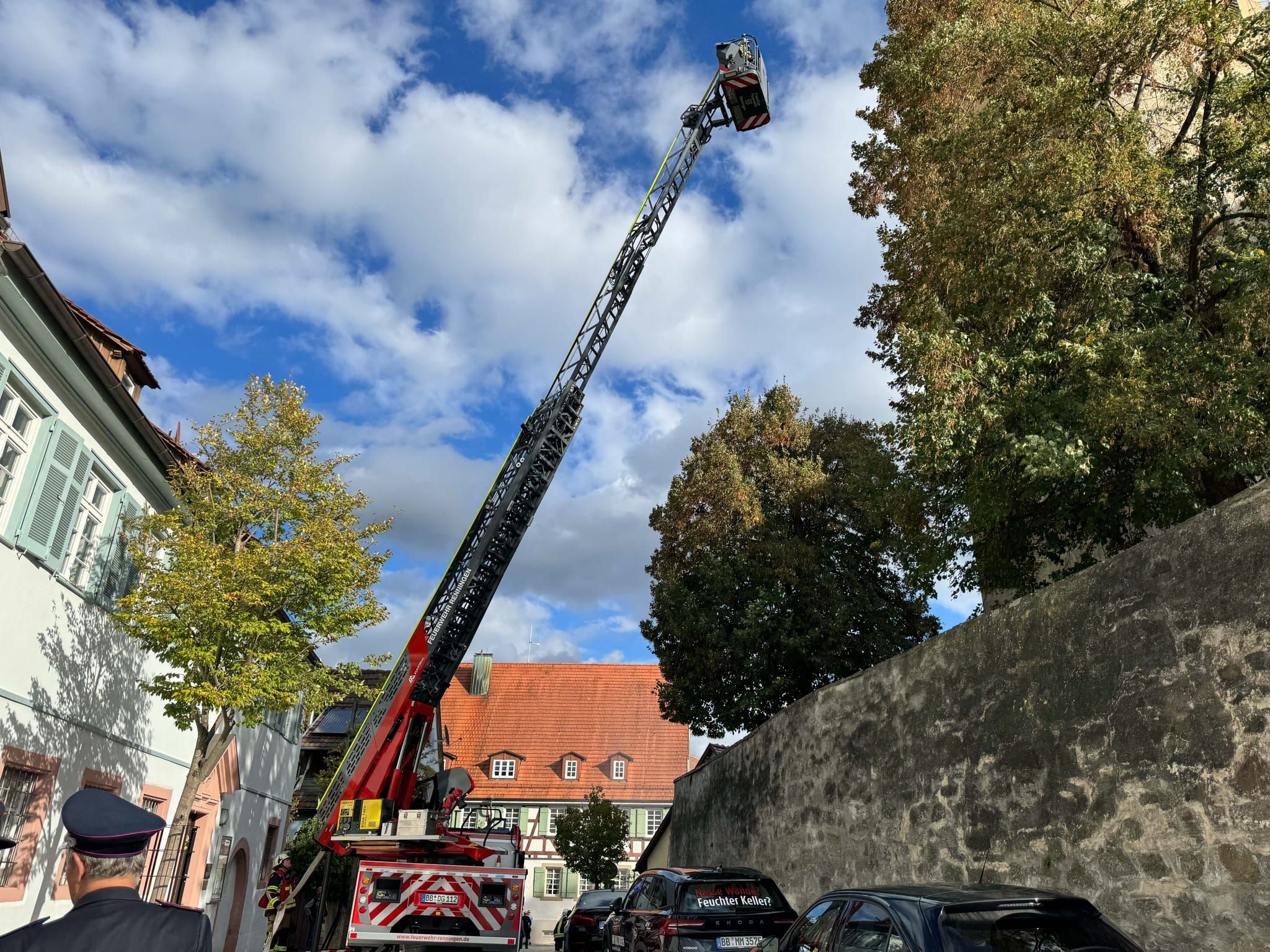 Bilder von der Schauübung der Magstadter Feuerwehr.