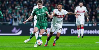 Niko Nartey (rechts) beim 4:0-Sieg im Auswärtsspiel bei Werder Bremen im Dezember.