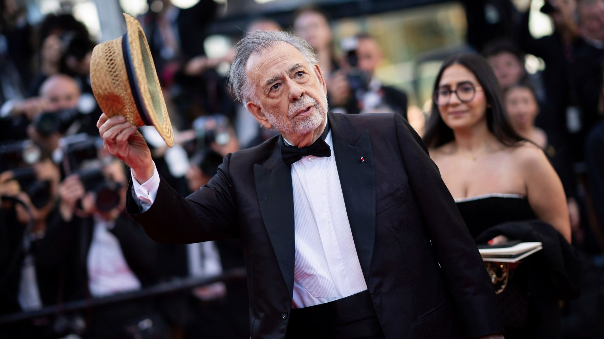 Francis Ford Coppola stellt seinen Film "Megalopolis" in Cannes vor.