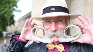 Jürgen Burkhardt ist Bartweltmeister.