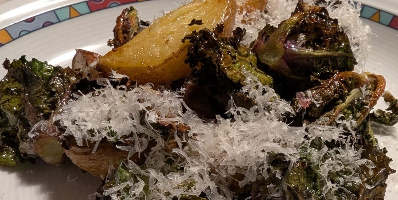 Kohlröschen mit Merguez und Kartoffeln