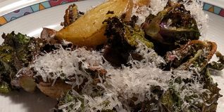 Kohlröschen mit Merguez und Kartoffeln