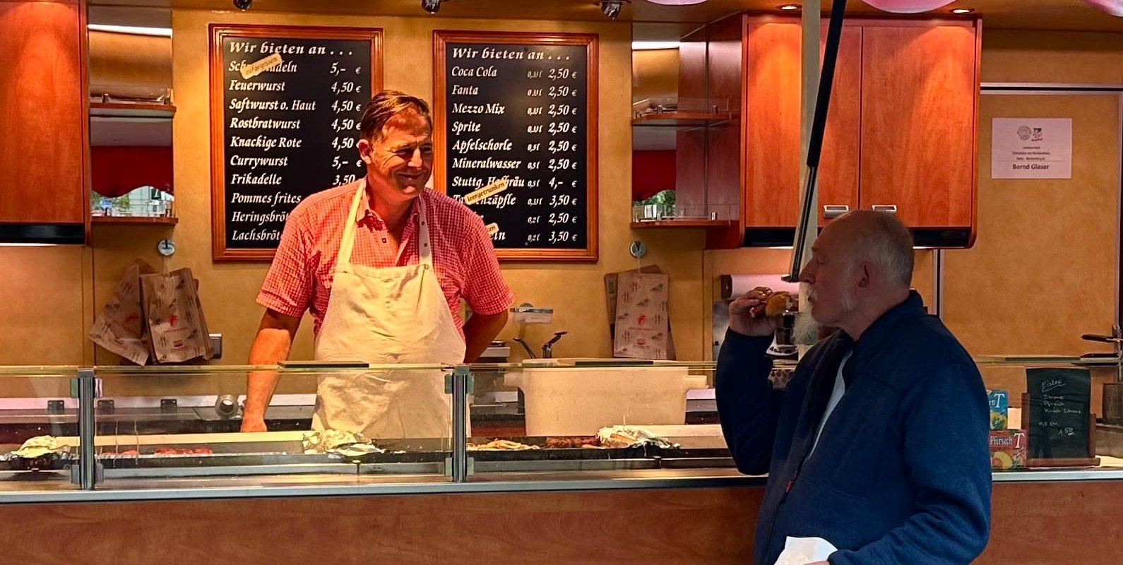 Bernd Glaser muss an seinem Stand lange auf Kundschaft warten.
