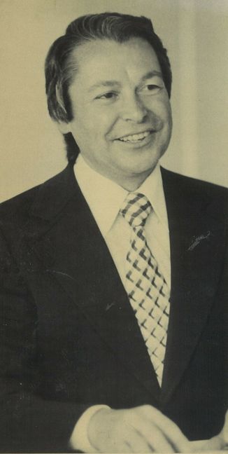 Landrat Dr. Reiner Heeb im Jahr 1975, zwei Jahre nach seiner überraschenden Wahl zum Landrat. Bild: Stampe/A