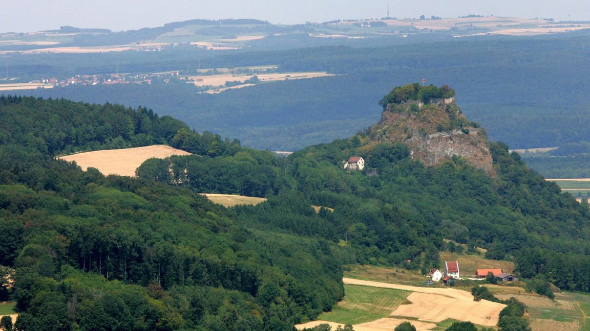 Blick zum Hohentwiel bei der Vulkantour
