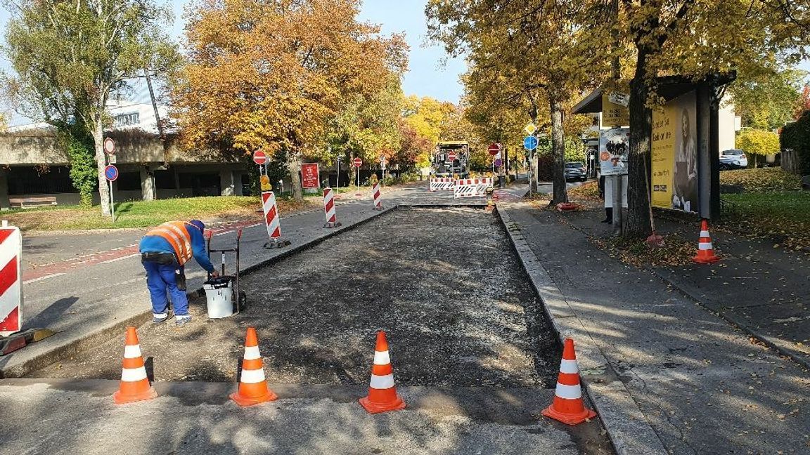 Die Baustelle am Stiftsgymnasium. Bild: Wegner