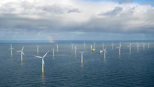 Der Offshore-Windpark Riffgat rund 15 Kilometer nördlich der Insel Borkum.