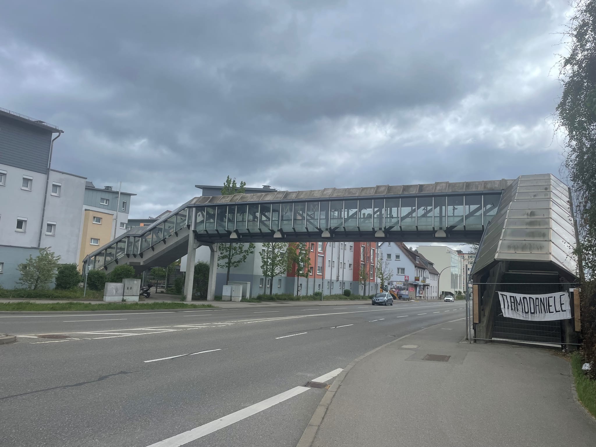 Der Daimler-Steg kommt weg.
