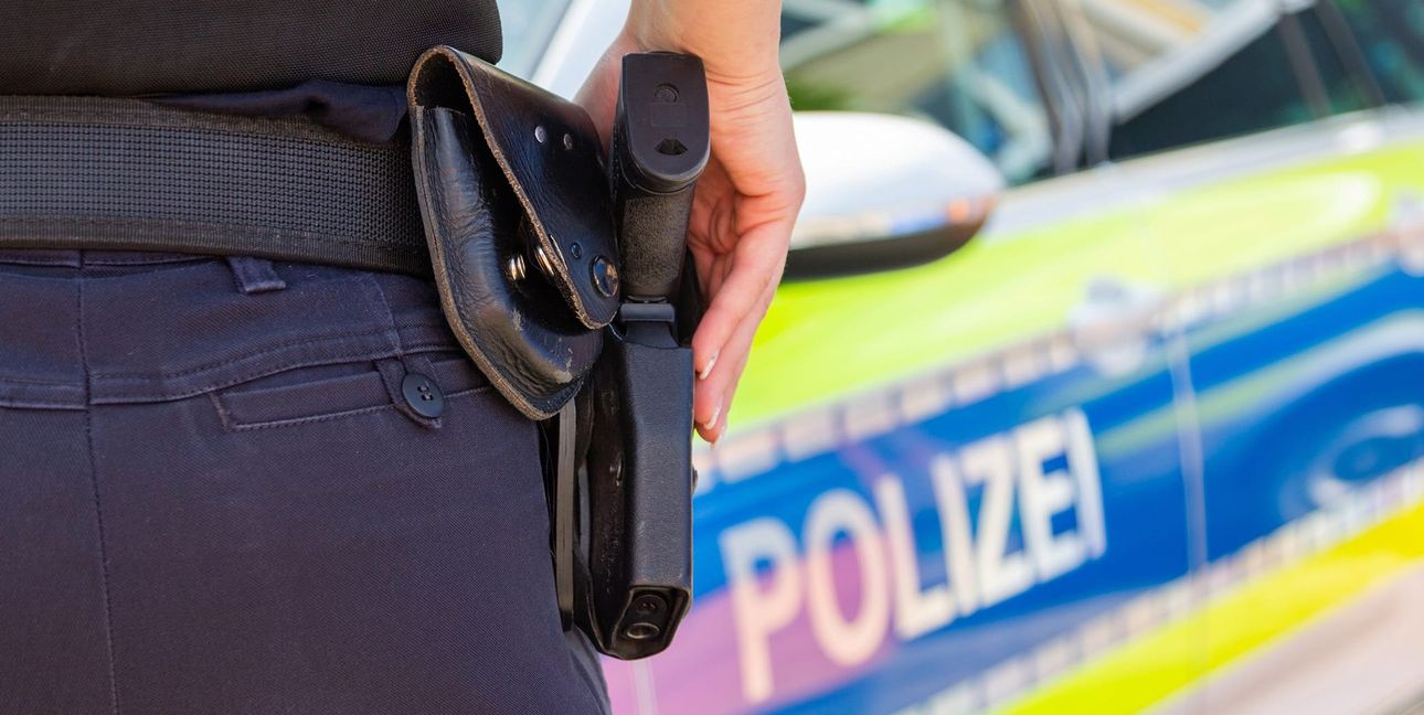 Die Polizei nahm den Mann fest.
