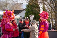 Beste Stimmung und gutes Wetter beim Fasnetsauftakt beim Seegärtle in Böblingen.