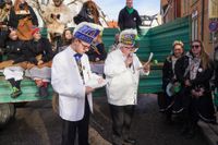 Beste Stimmung und gutes Wetter beim Fasnetsauftakt beim Seegärtle in Böblingen.