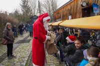 Nikolaus bei den Dampfbahnfreunden.
