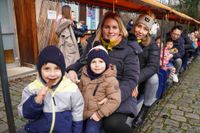 Nikolaus bei den Dampfbahnfreunden.