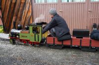 Nikolaus bei den Dampfbahnfreunden.