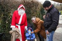 Nikolaus bei den Dampfbahnfreunden.