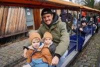 Nikolaus bei den Dampfbahnfreunden.