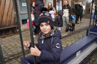 Nikolaus bei den Dampfbahnfreunden.