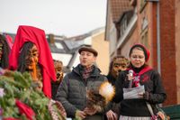 Beste Stimmung und gutes Wetter herrschten beim Fasnetsauftakt beim Seegärtle in Böblingen.