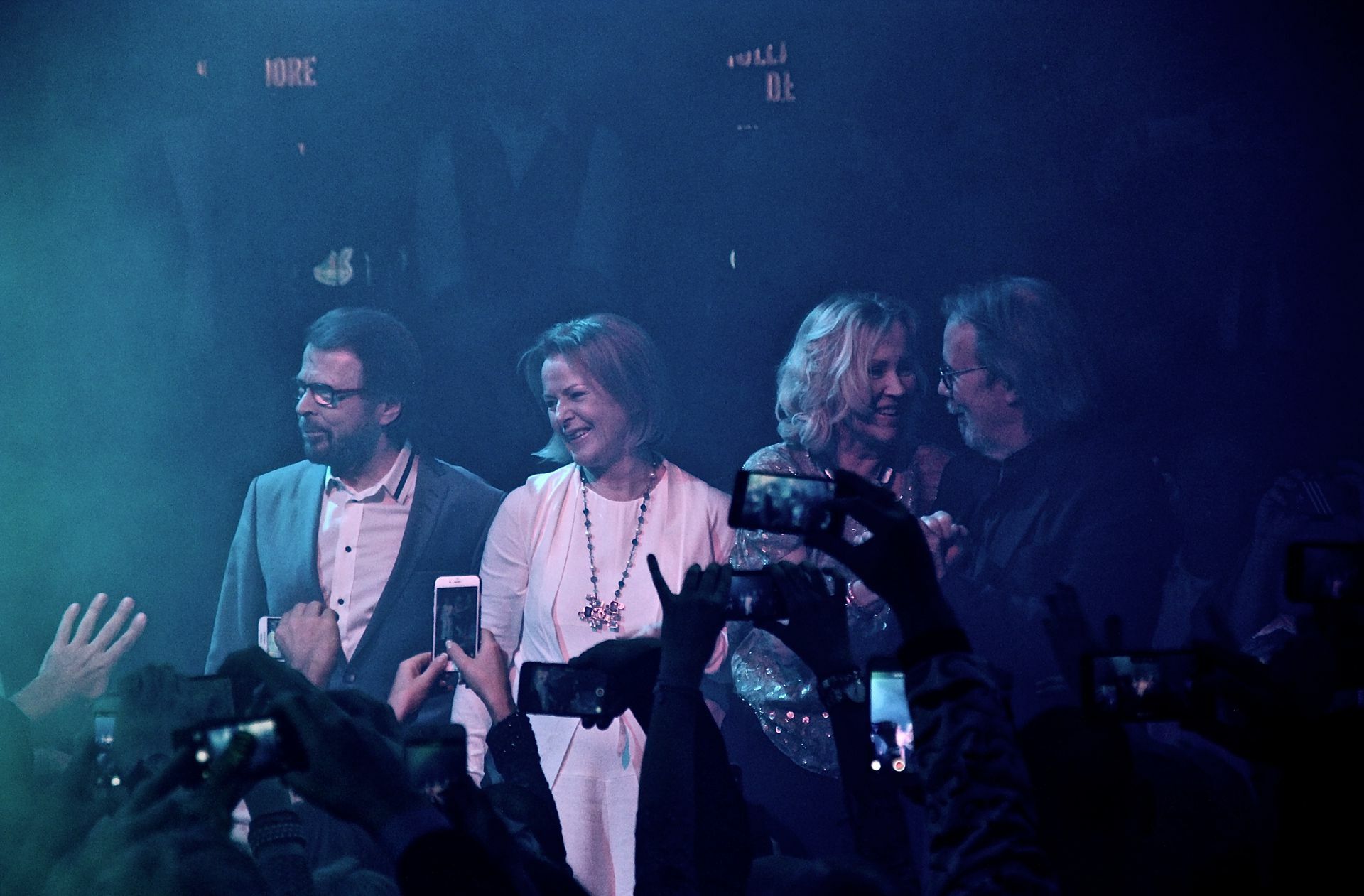 Abba beim Reunion-Konzert 2016 in Stockholm.